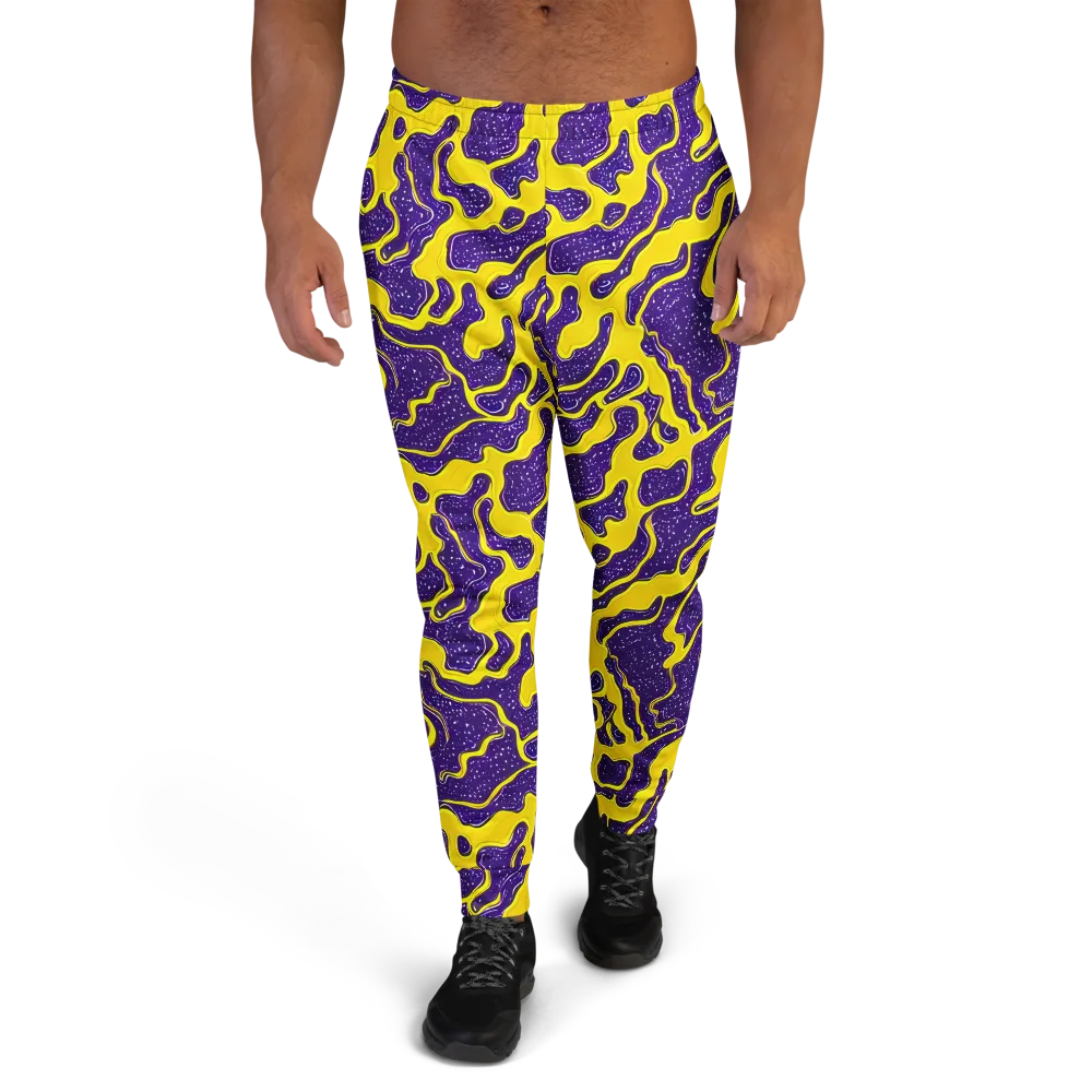 Lemon Nebula on Men's Joggers — Front
