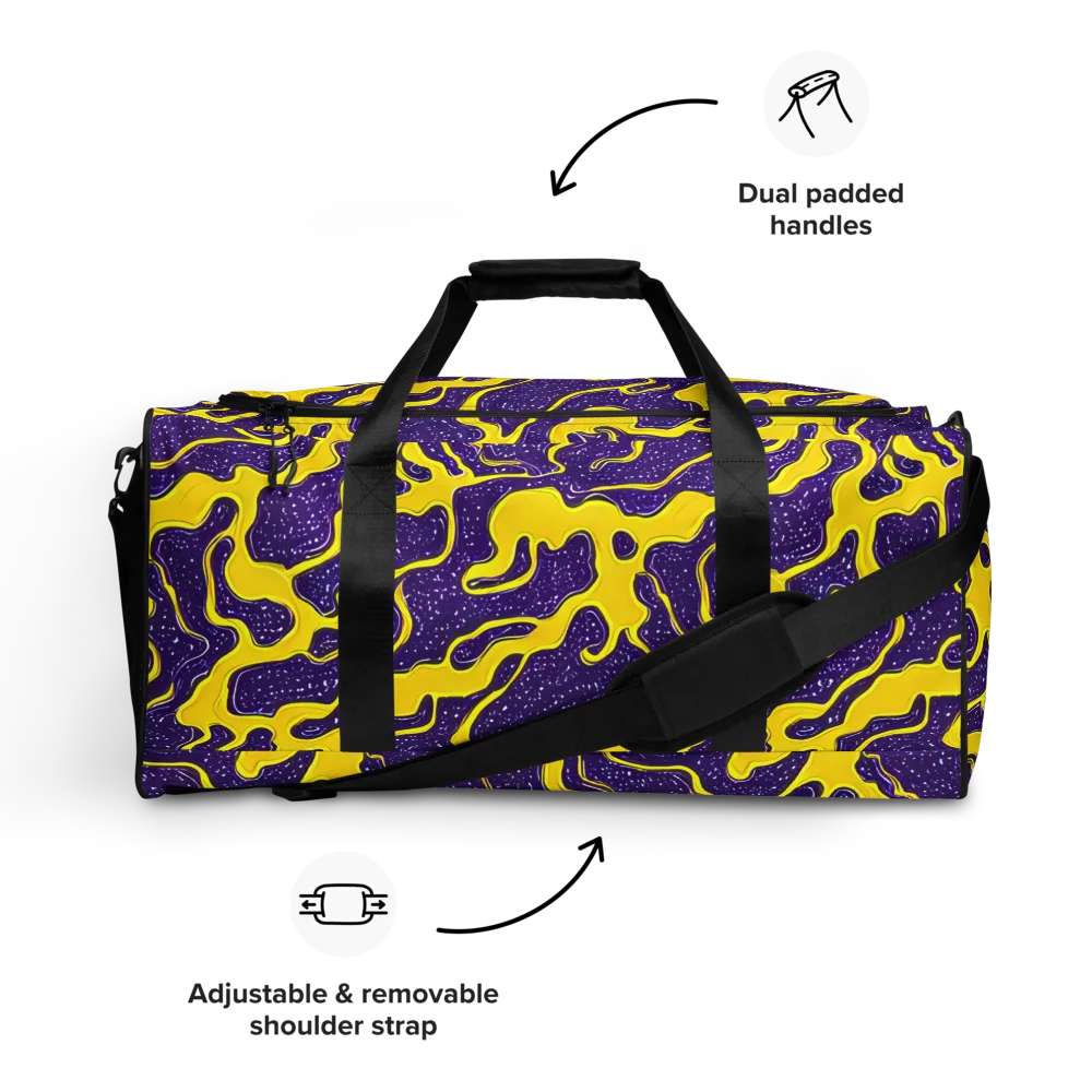 Lemon Nebula on Duffle Bag — Front