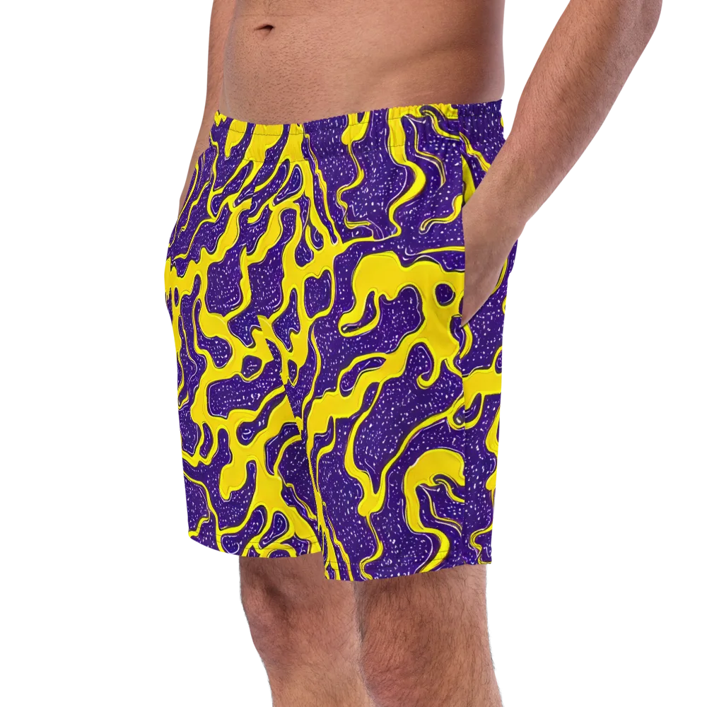 Lemon Nebula on Swim Trunks — Left Front
