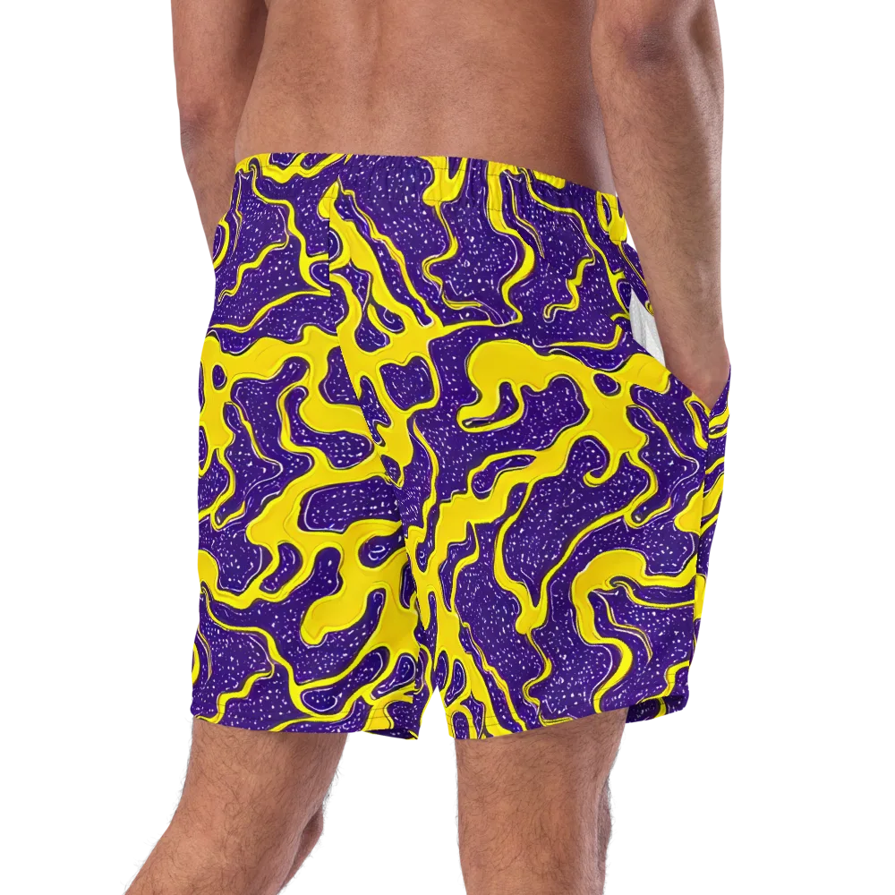 Lemon Nebula on Swim Trunks — Right Back