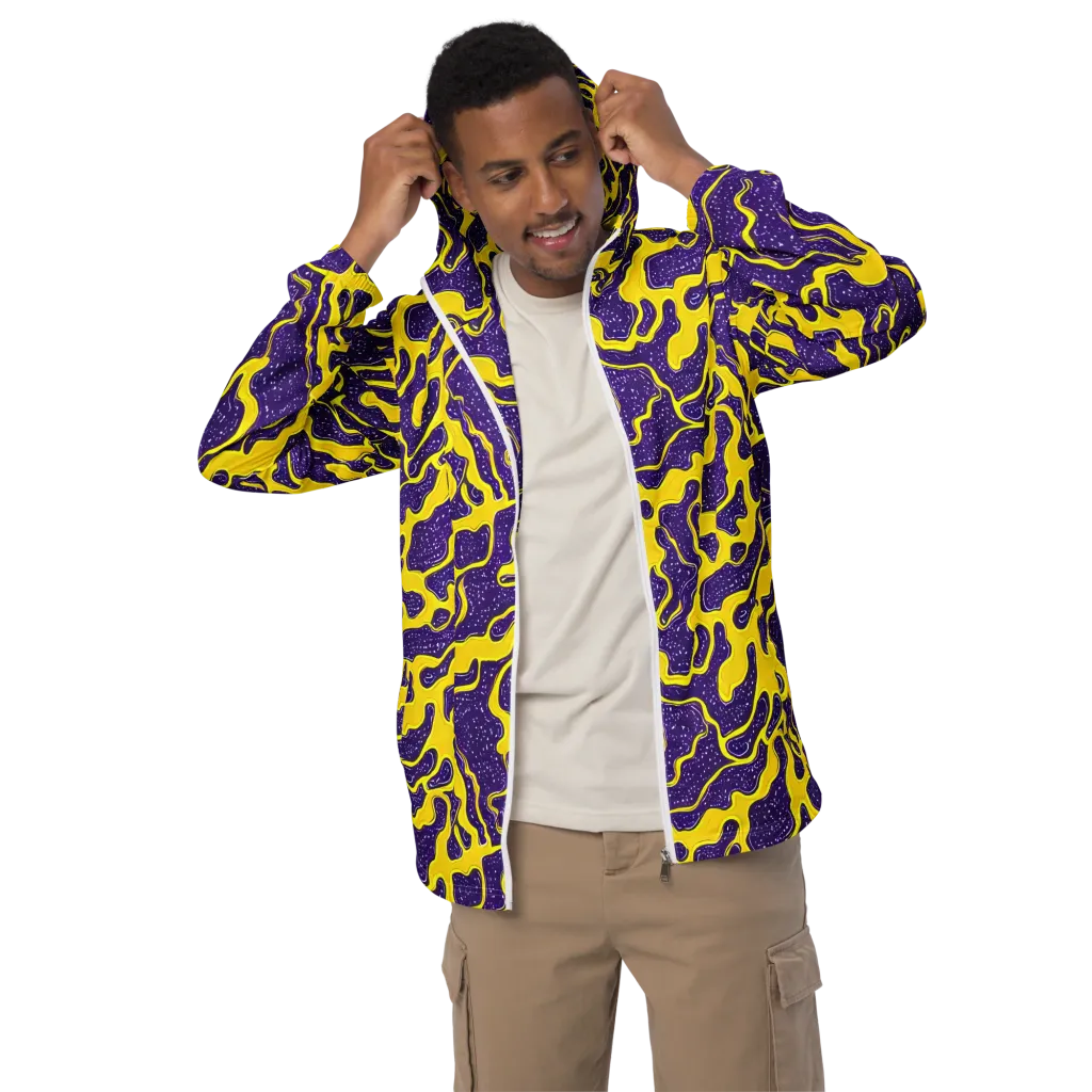Lemon Nebula on Men's Windbreaker — Front