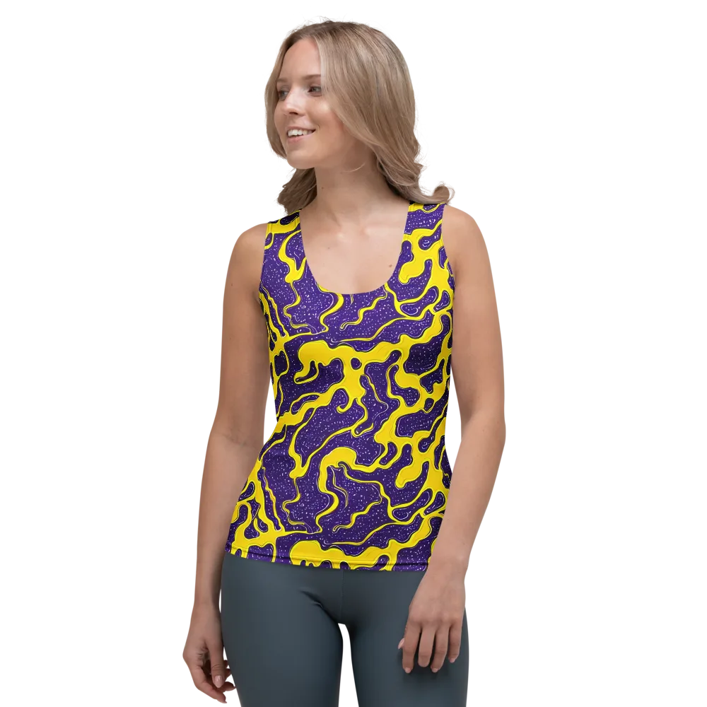 Lemon Nebula on Women's Tank Top — Front