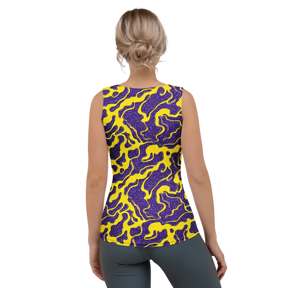 Lemon Nebula on Women's Tank Top — Back