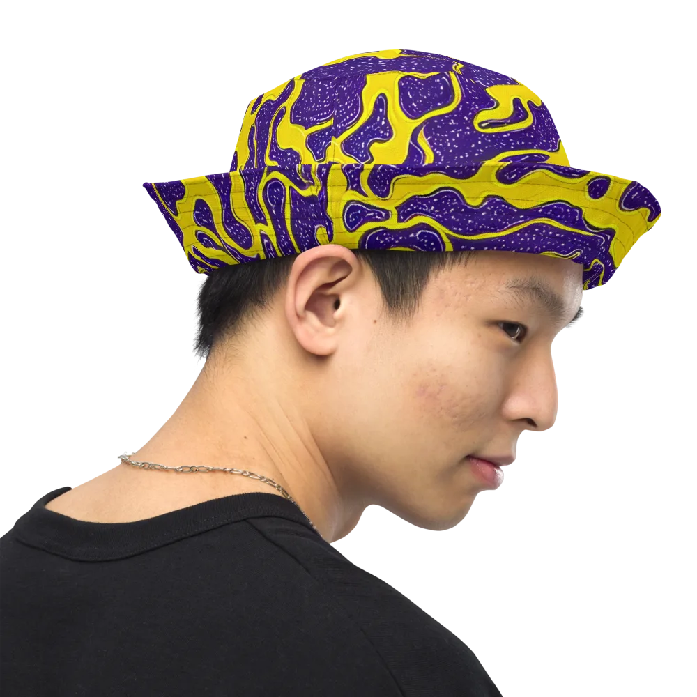 Lemon Nebula on Reversible Bucket Hat — Right Outside