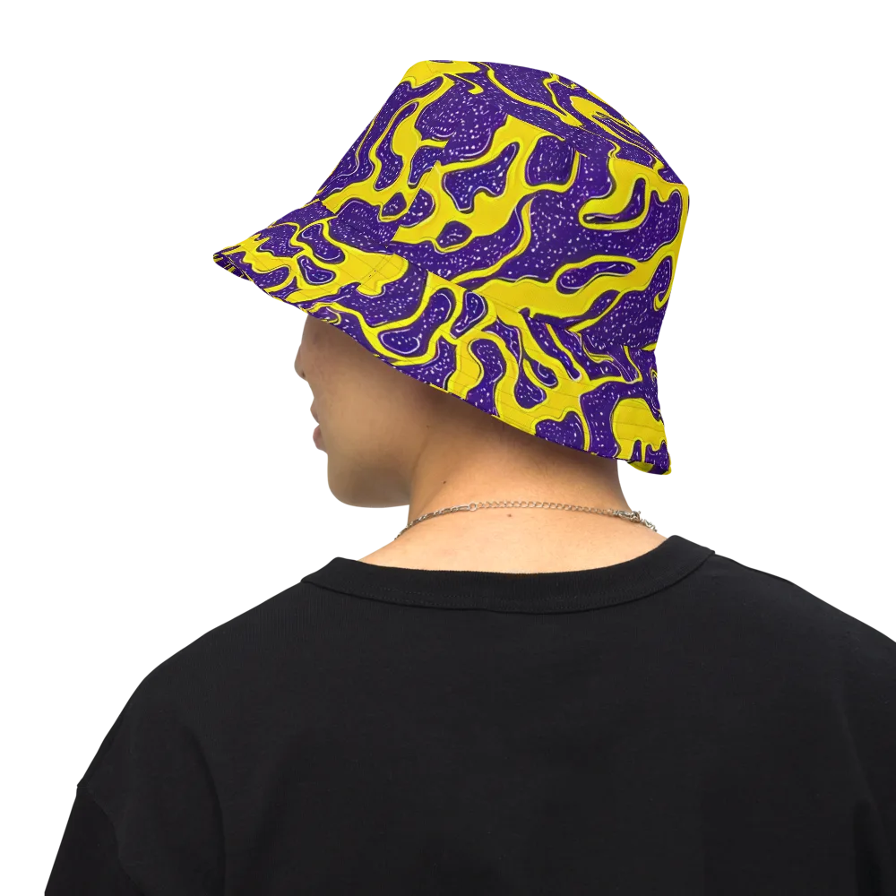 Lemon Nebula on Reversible Bucket Hat — Back Inside