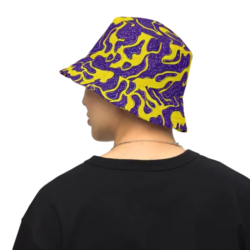 Lemon Nebula on a Reversible Bucket Hat