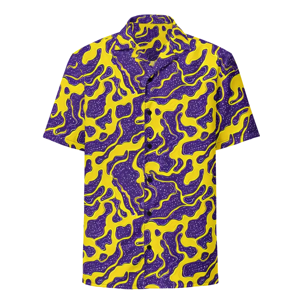 Lemon Nebula on Button Shirt — Front