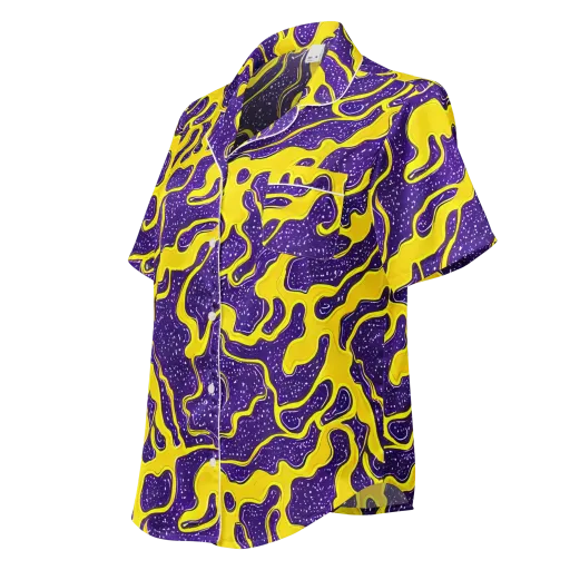 Lemon Nebula on a Women's Short Sleeve Pajama Top