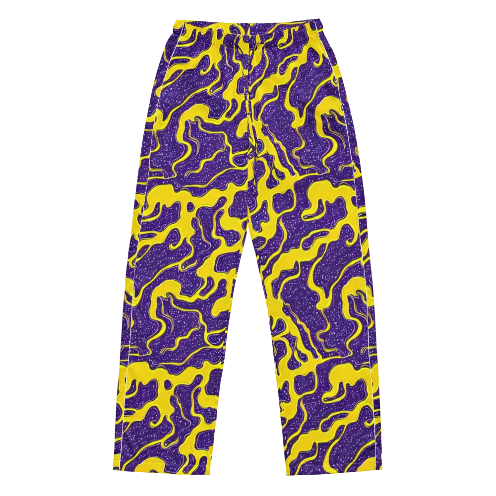 Lemon Nebula on Women's Pajama Pants — Front
