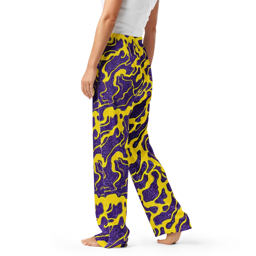 Lemon Nebula on Women's Pajama Pants — Left
