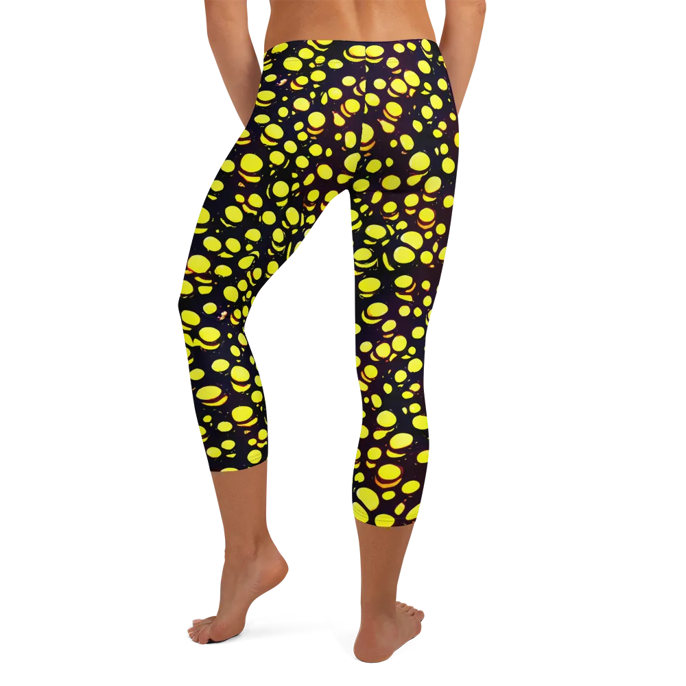 Luminous Scatter on Capri Leggings — Back