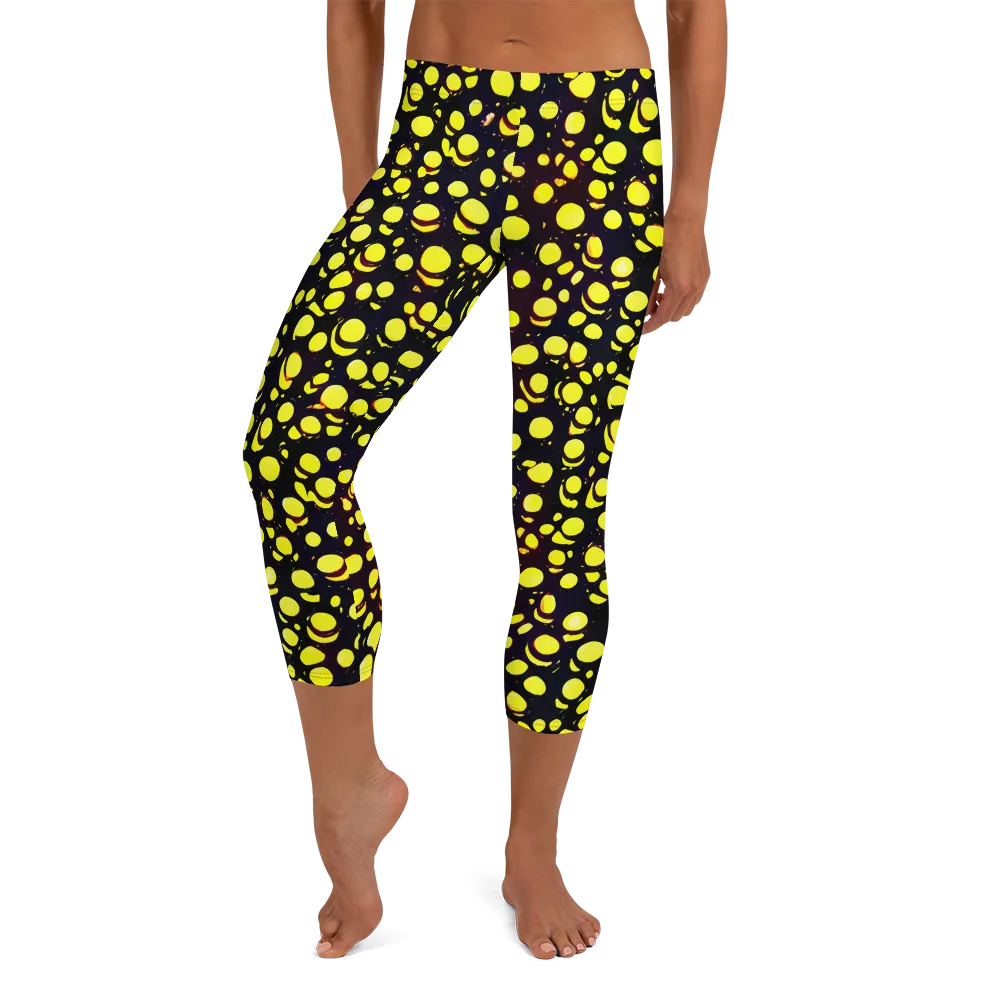 Luminous Scatter on Capri Leggings — Front