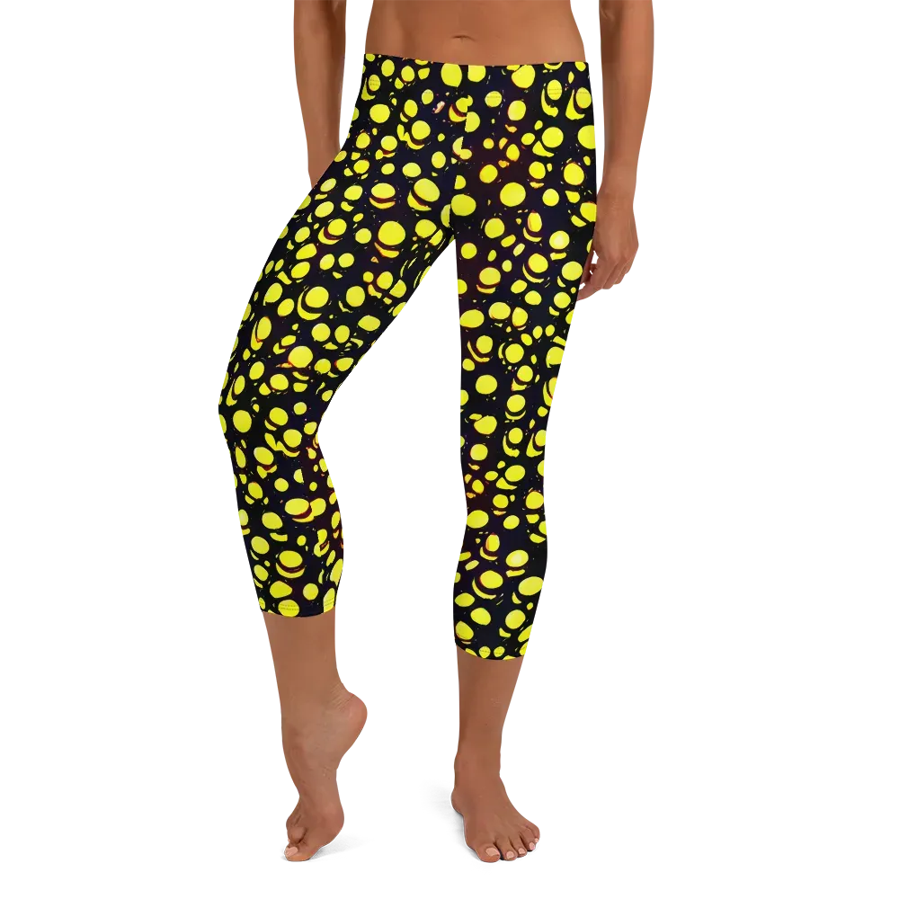 Luminous Scatter on Capri Leggings — Front