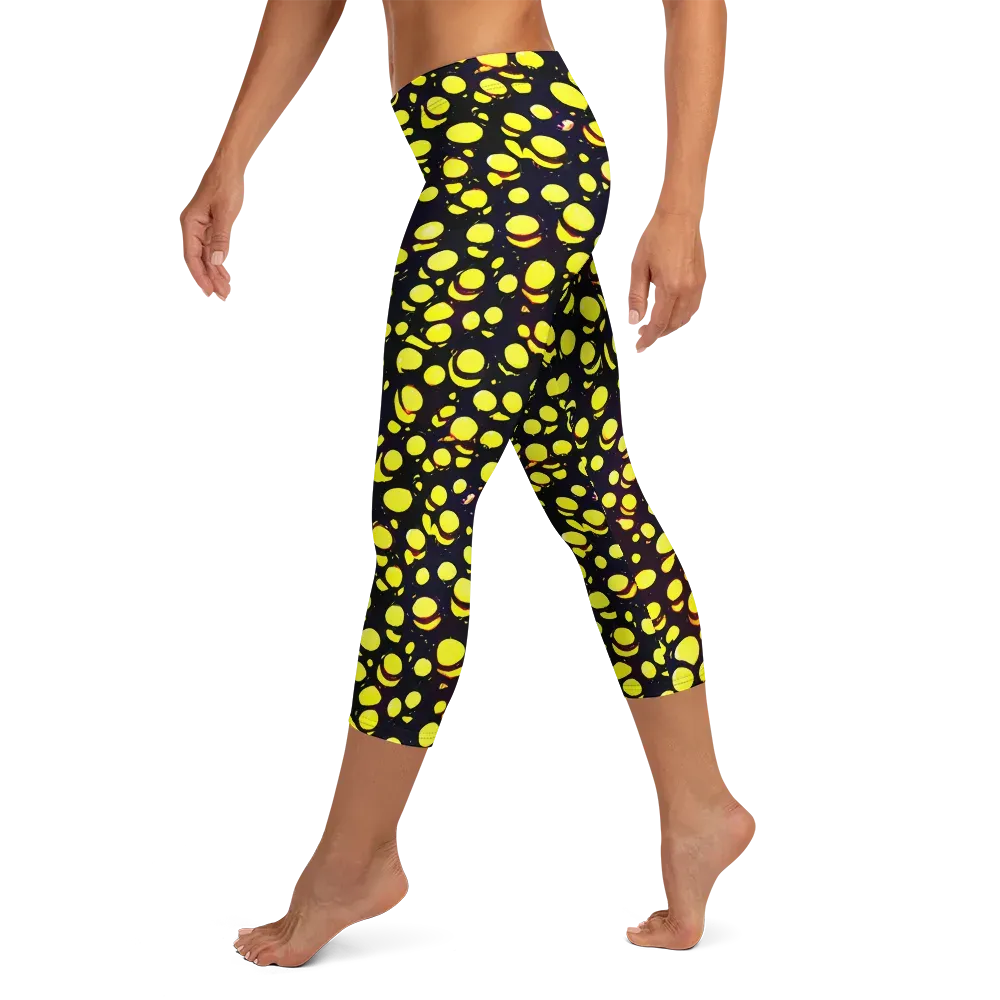 Luminous Scatter on Capri Leggings — Left