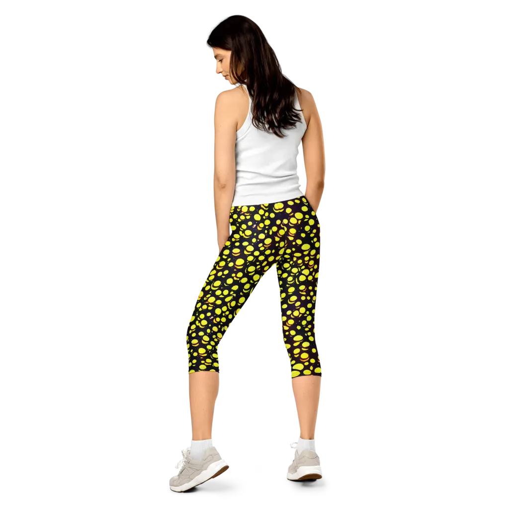 Luminous Scatter on Capri Leggings — Back