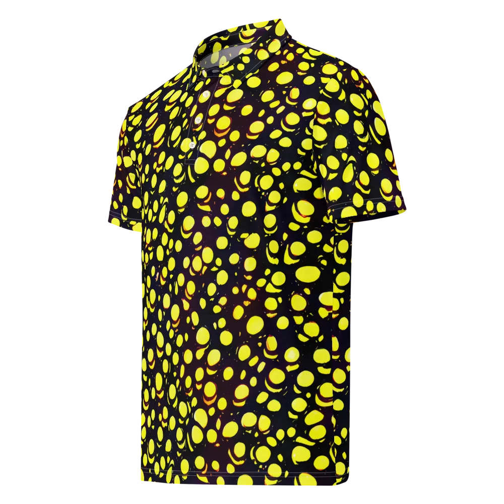 Luminous Scatter on Men's Slim Fit Polo Shirt — Left Front