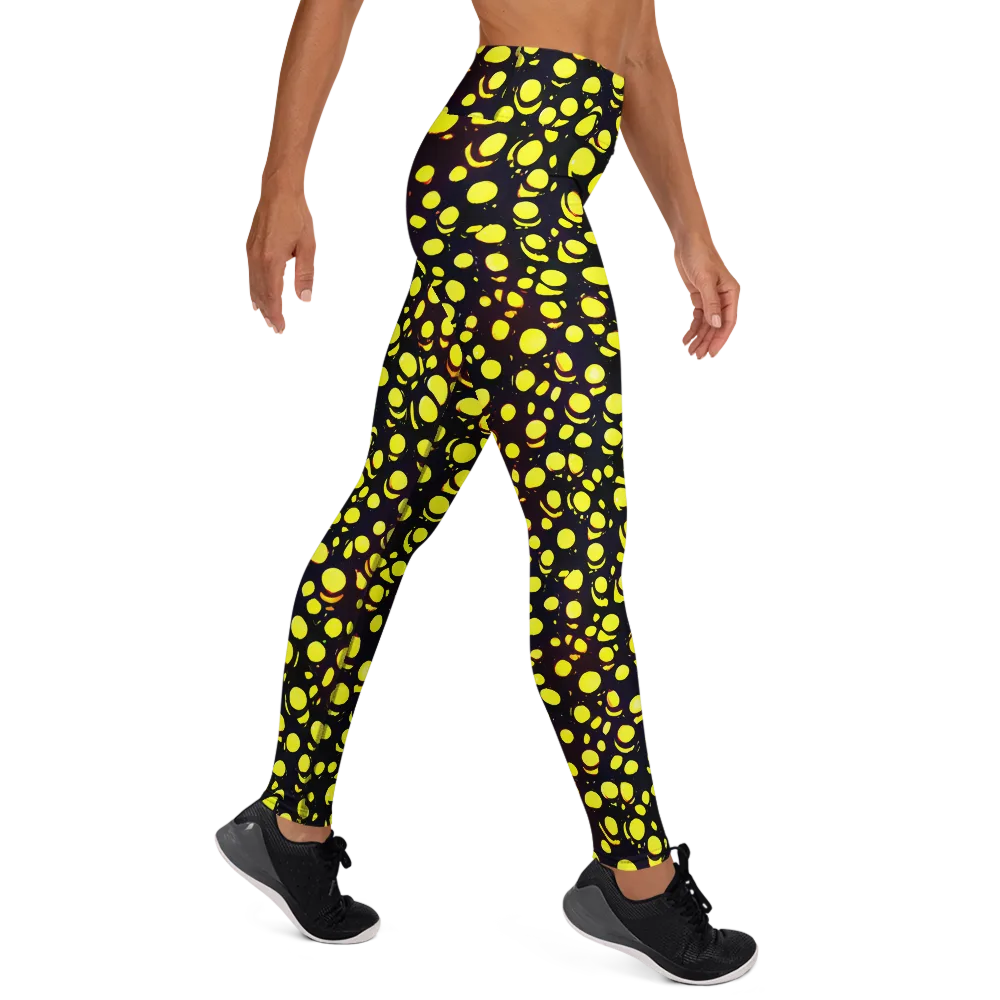 Luminous Scatter on Yoga Leggings — Right