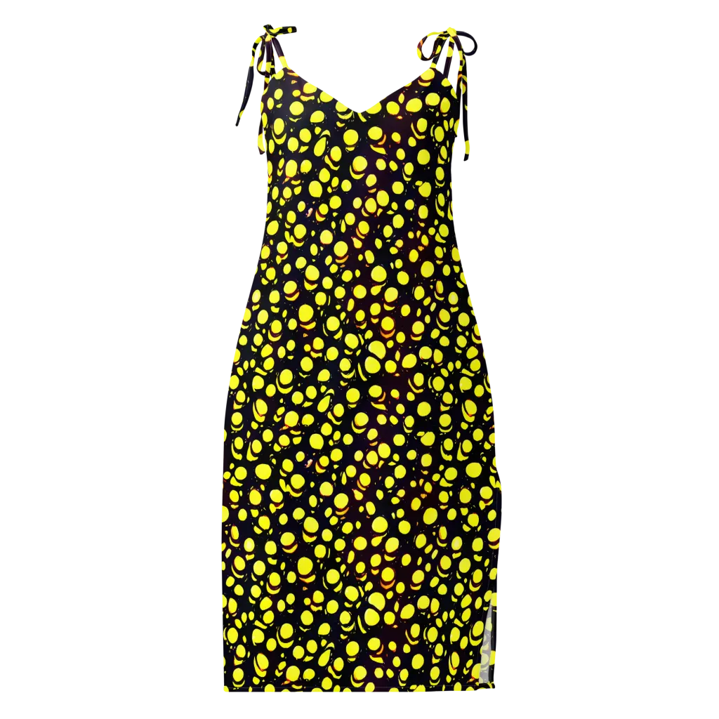 Luminous Scatter on Slip Dress — Front