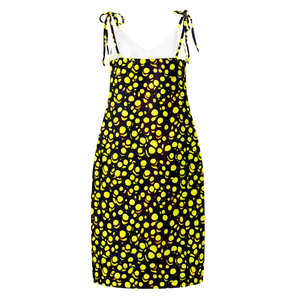 Luminous Scatter on Slip Dress — Back