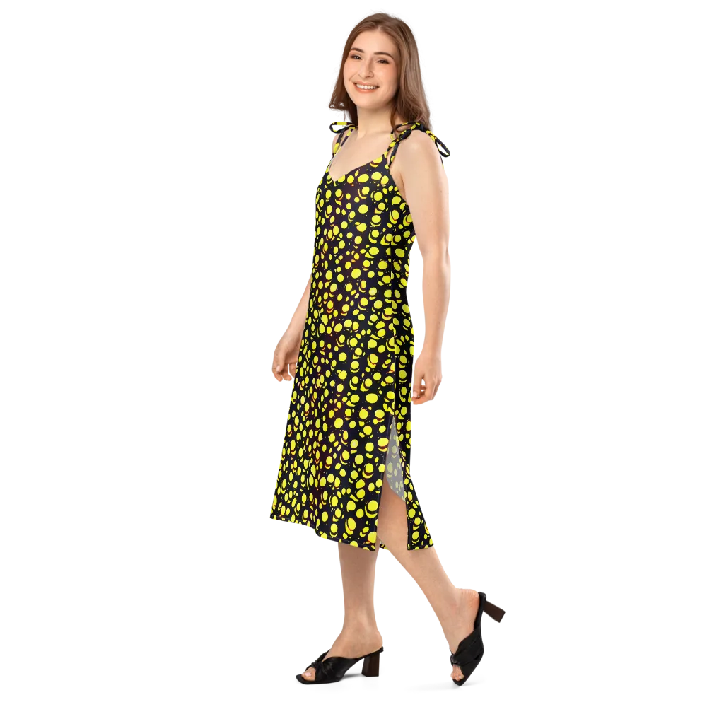 Luminous Scatter on Slip Dress — Left Front