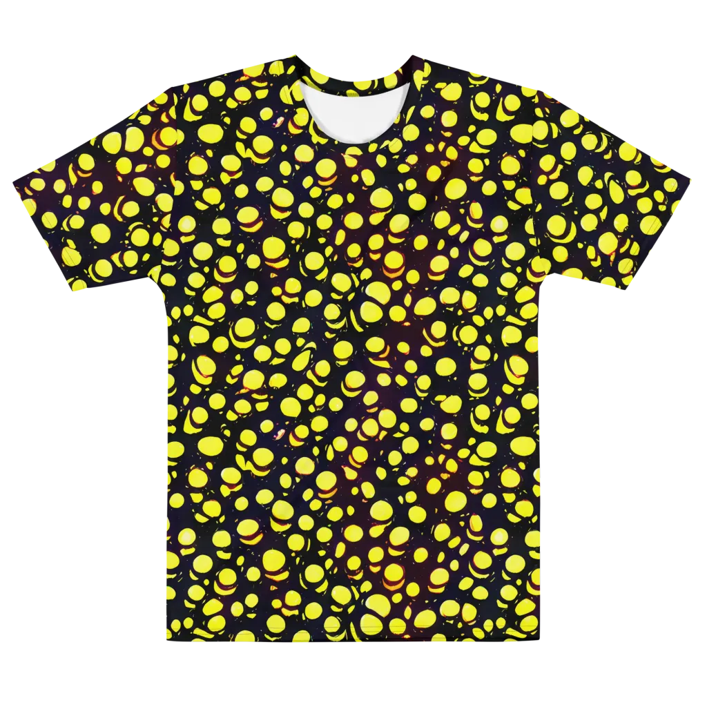 Luminous Scatter on Men's Cotton Crew Neck T-Shirt — Front