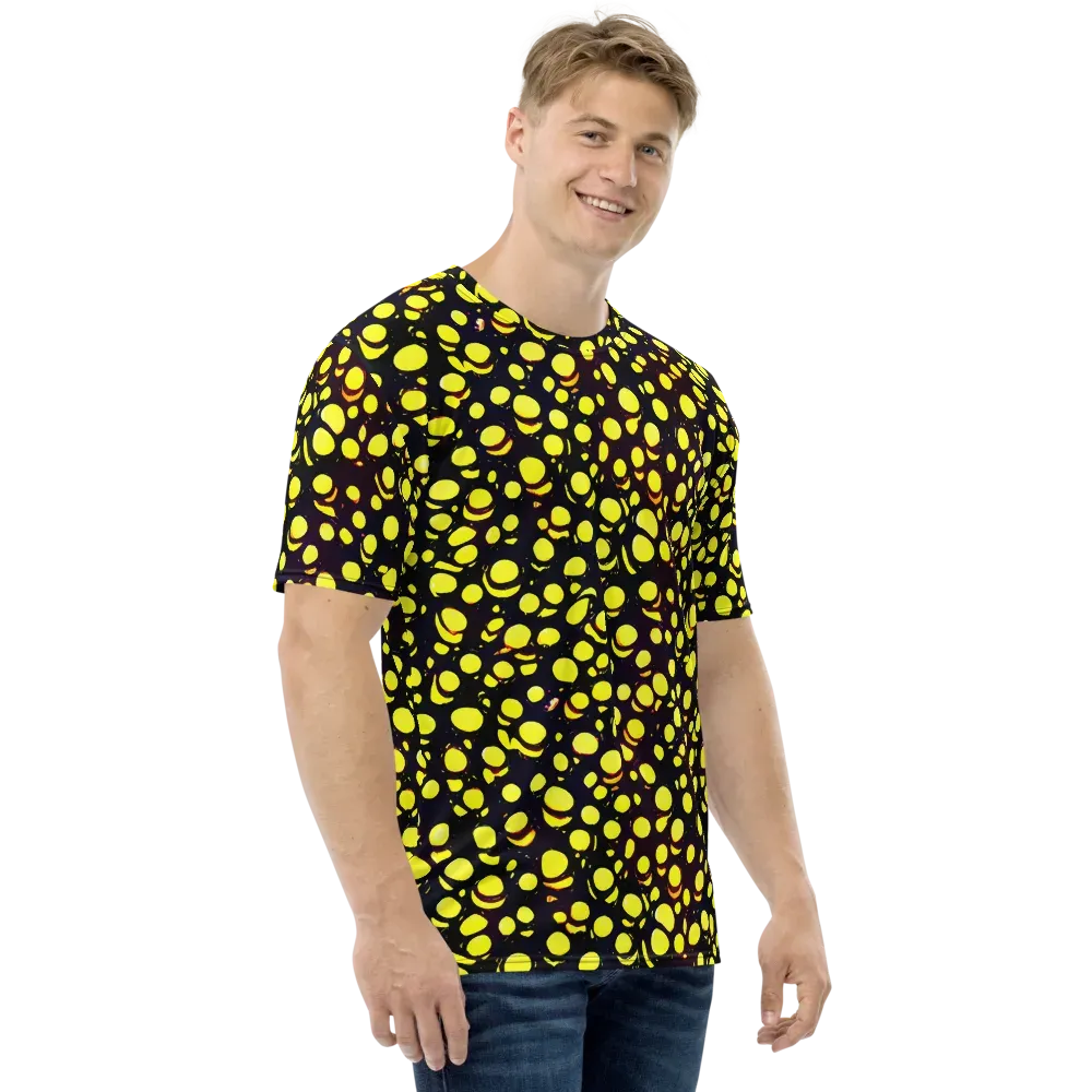 Luminous Scatter on Men's Crew Neck T-Shirt — Right
