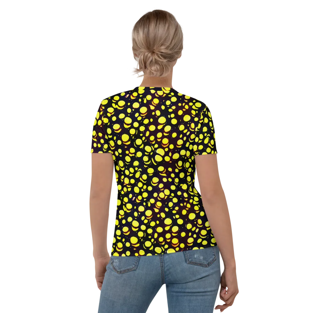 Luminous Scatter on Women's Crew Neck T-Shirt — Back