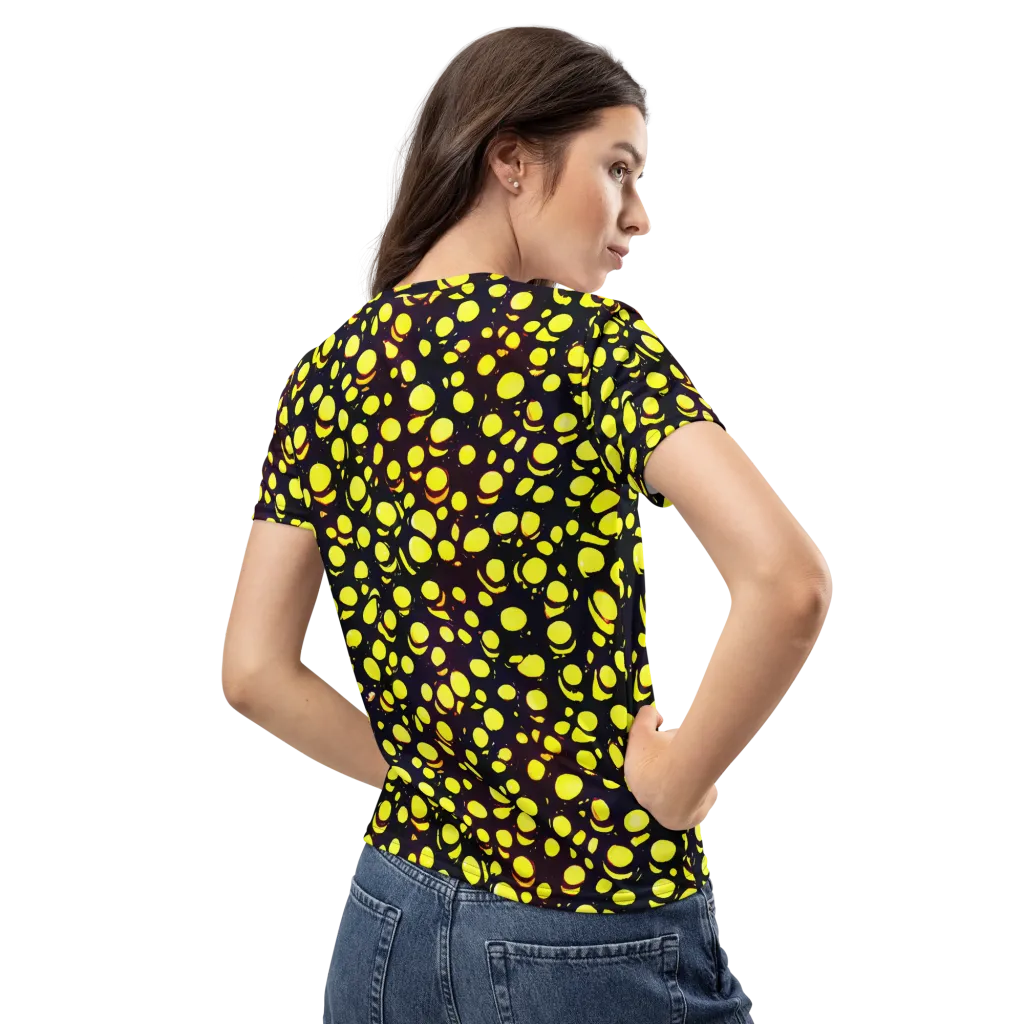 Luminous Scatter on Women's Crew Neck T-Shirt — Back