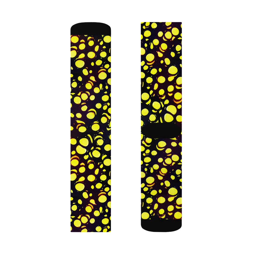 Luminous Scatter on Socks — Left Sock