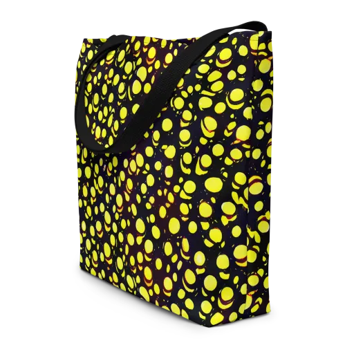 Luminous Scatter on a Large Tote Bag W/ Pocket