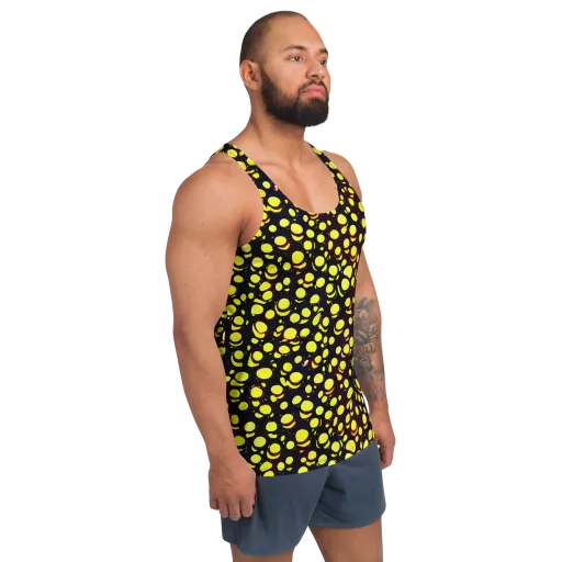 Luminous Scatter on a Men's Tank Top