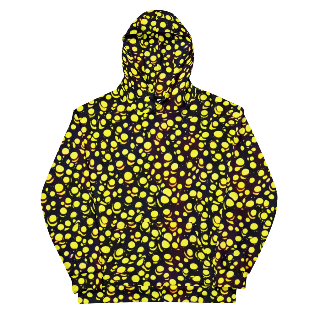 Luminous Scatter on Cotton Hoodie — Front