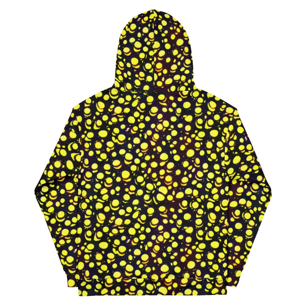 Luminous Scatter on Cotton Hoodie — Back