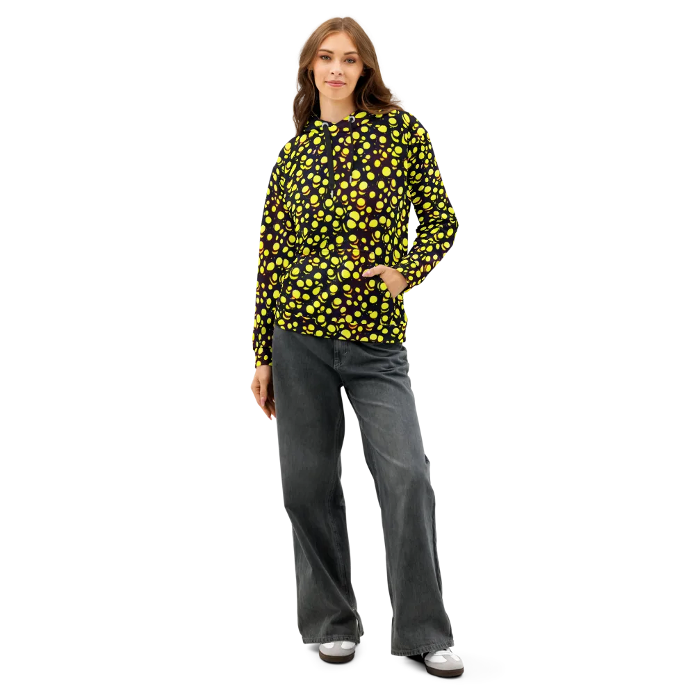 Luminous Scatter on Cotton Hoodie — Front
