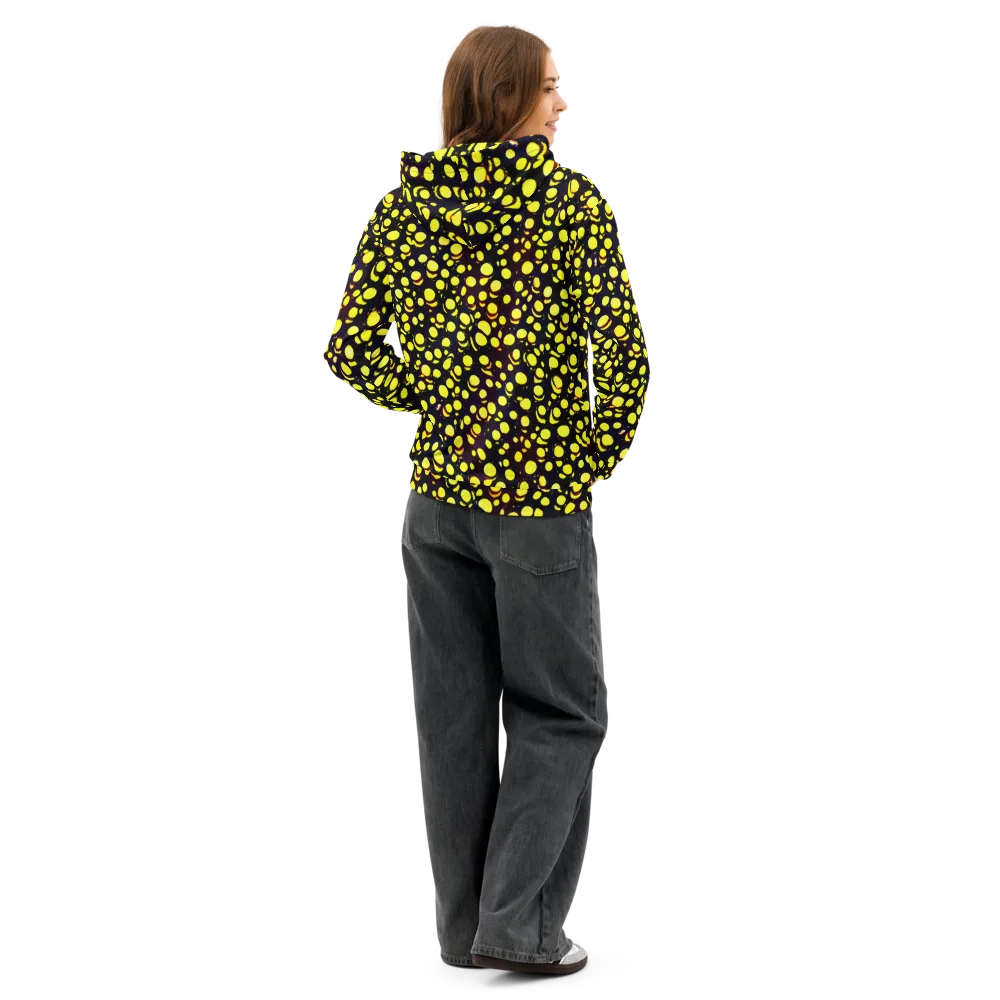 Luminous Scatter on Cotton Hoodie — Back