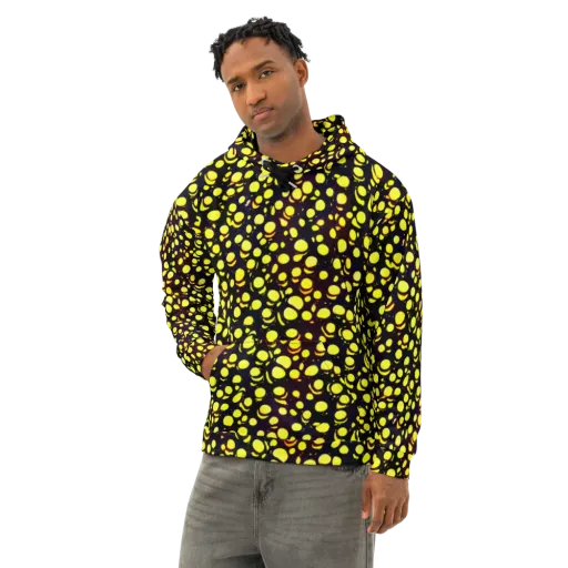 Luminous Scatter on a Cotton Hoodie