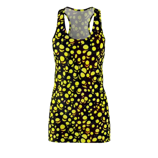 Luminous Scatter on a Racerback Dress