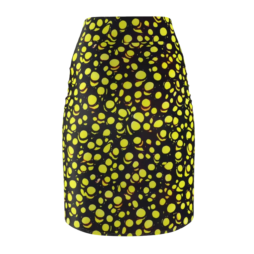 Luminous Scatter on Pencil Skirt — Back