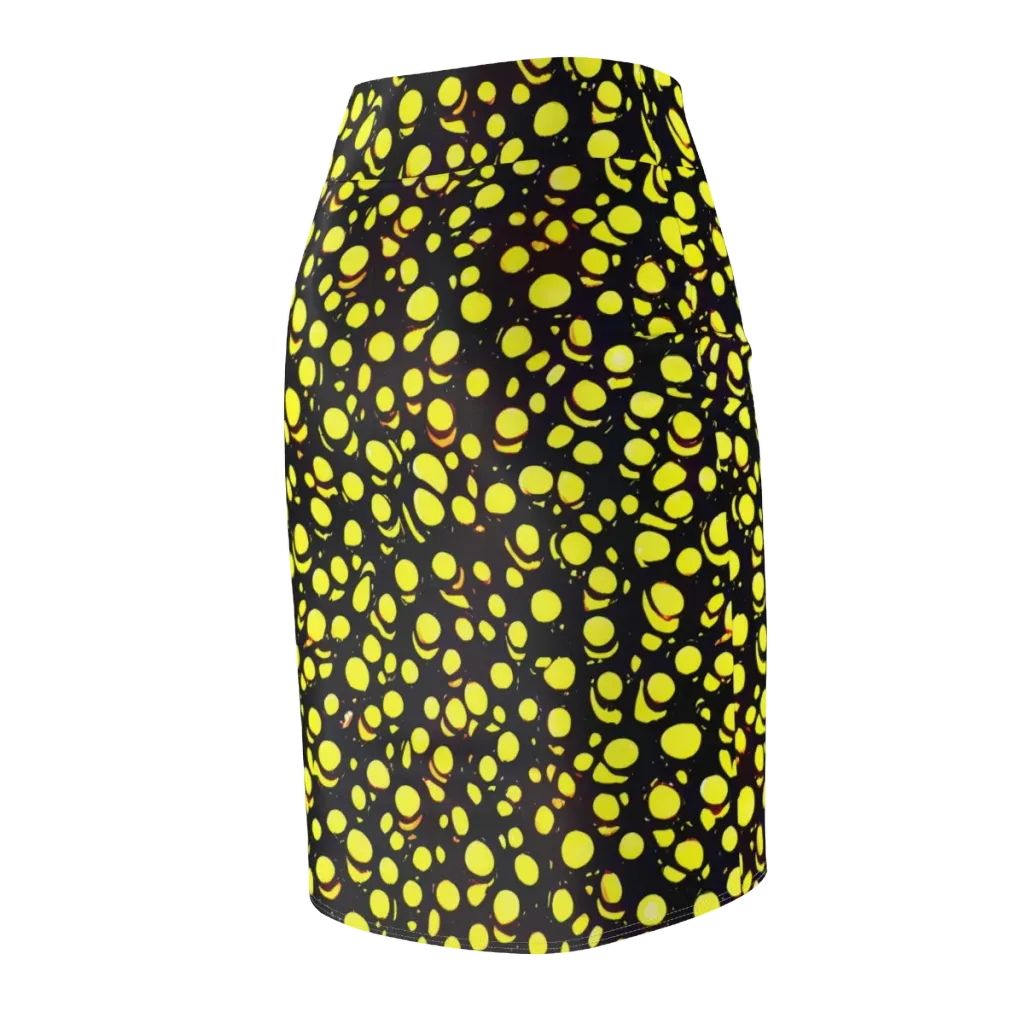 Luminous Scatter on Pencil Skirt — Back Side