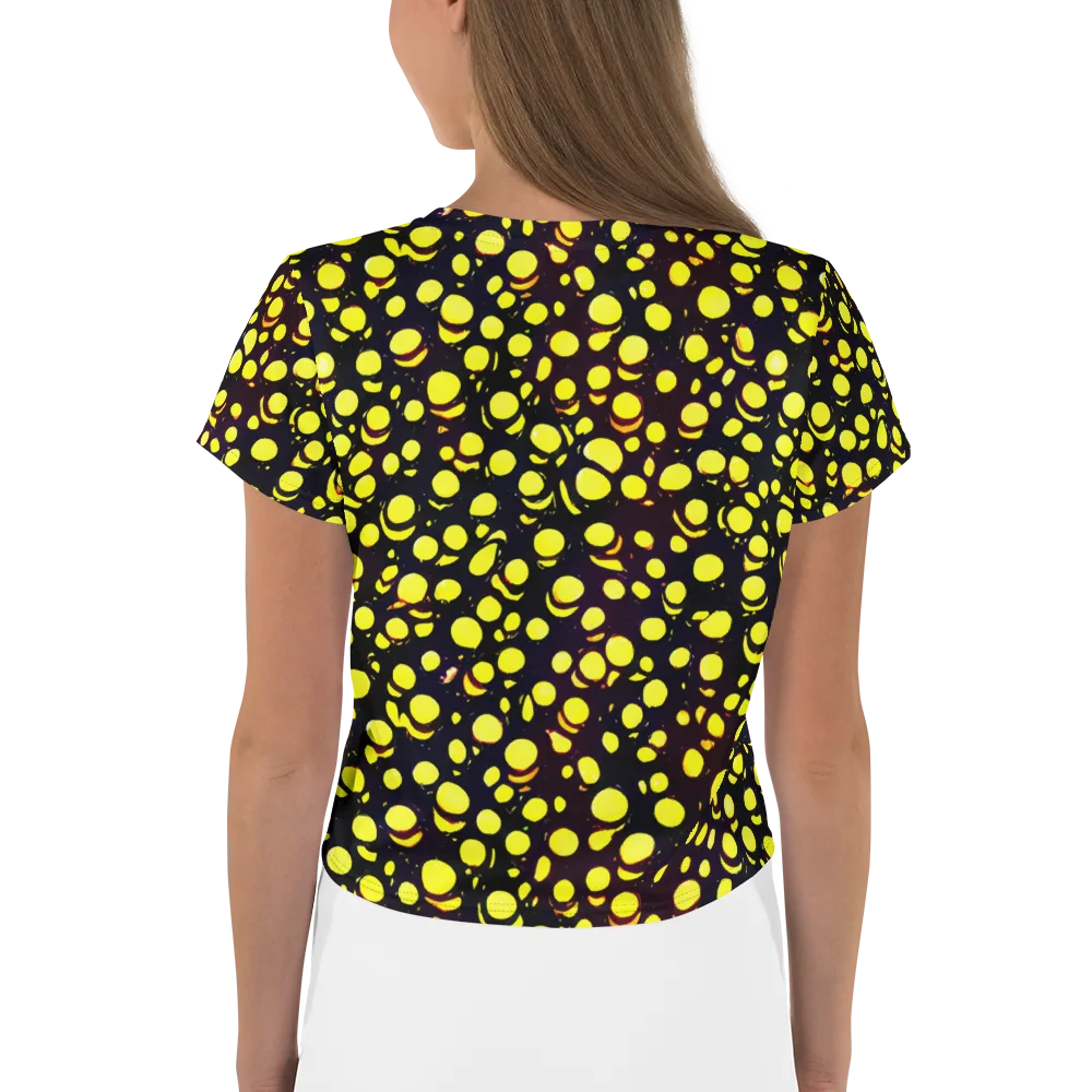 Luminous Scatter on Crop Tee — Back