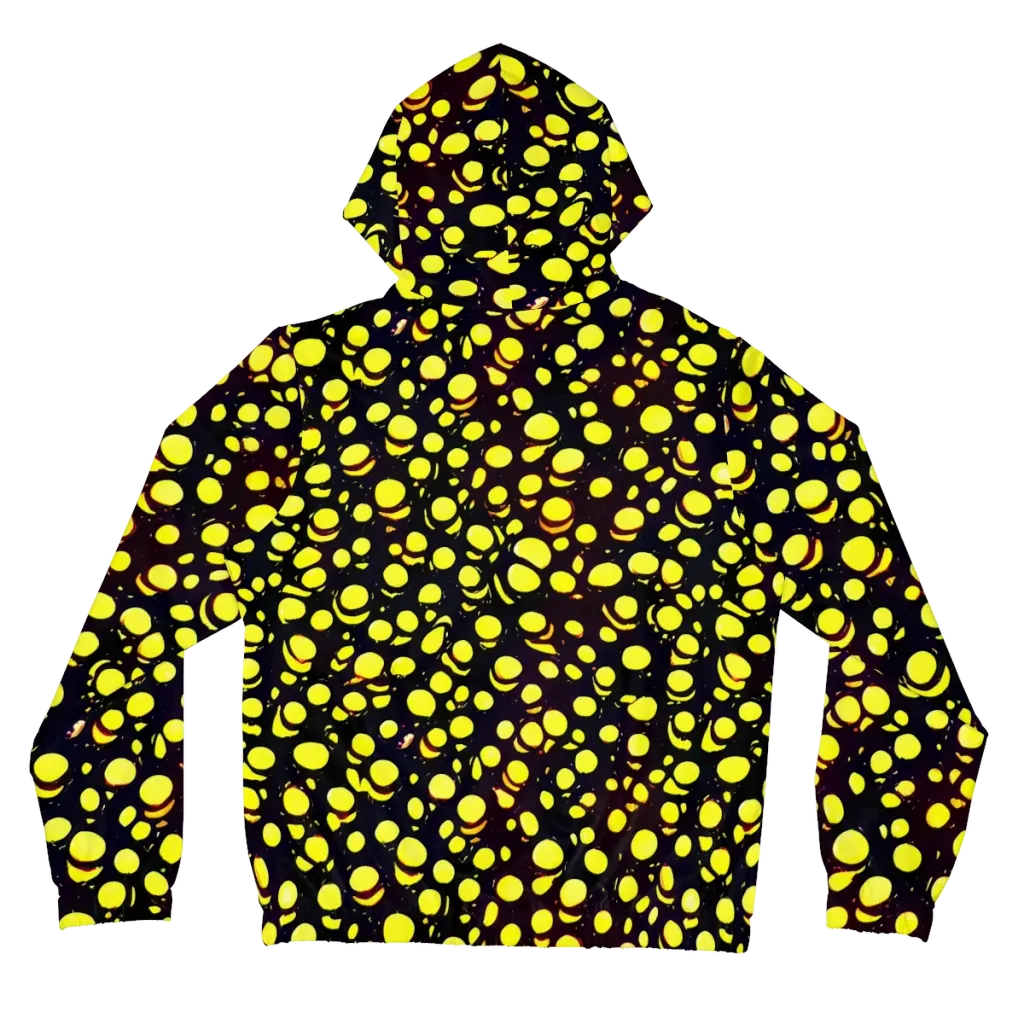 Luminous Scatter on Women's Full-Zip Hoodie — Back