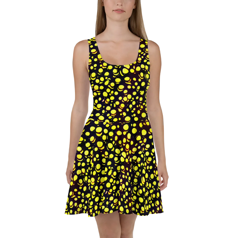 Luminous Scatter on Skater Dress — Front