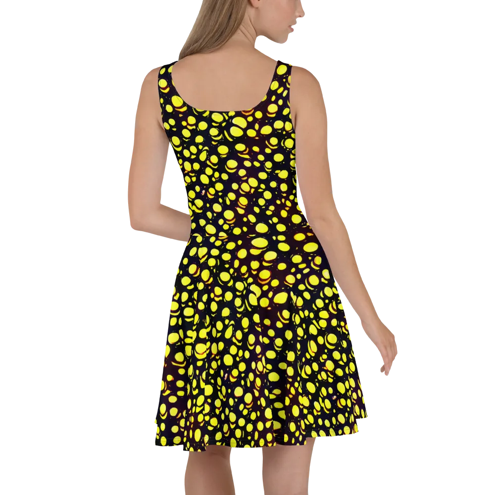Luminous Scatter on Skater Dress — Back