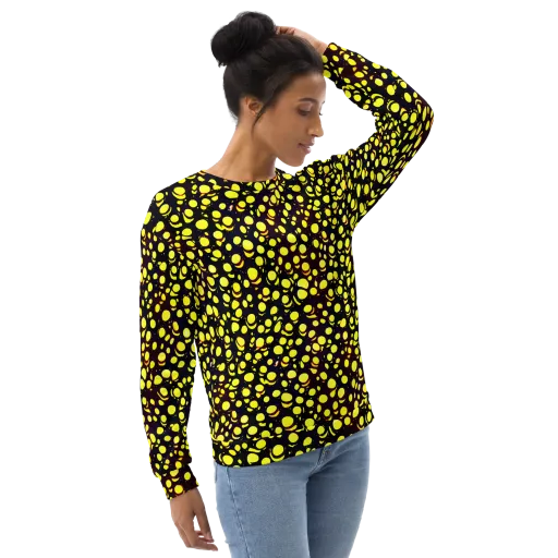 Luminous Scatter on a Sweatshirt