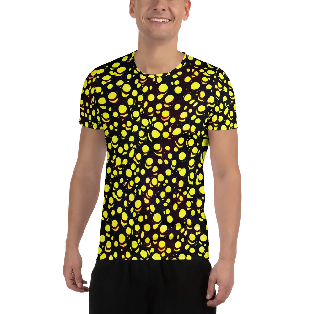 Luminous Scatter on Men's Athletic T-Shirt — Front