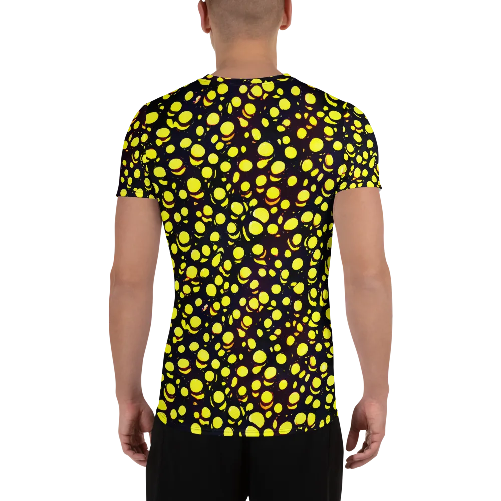 Luminous Scatter on Men's Athletic T-Shirt — Back