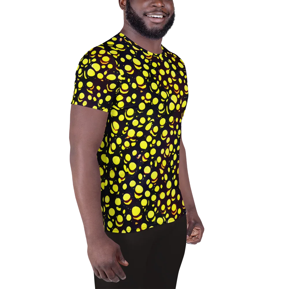 Luminous Scatter on Men's Athletic T-Shirt — Right