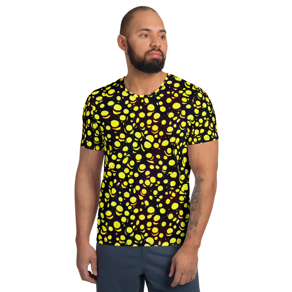 Luminous Scatter on Men's Athletic T-Shirt — Front