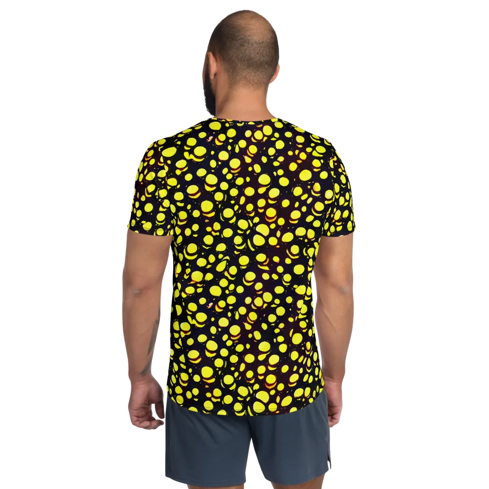 Luminous Scatter on Men's Athletic T-Shirt — Back