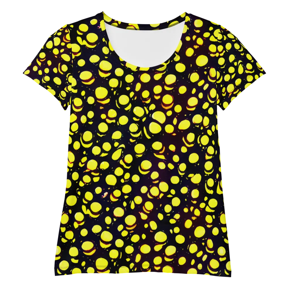 Luminous Scatter on Women's Athletic T-Shirt — Front